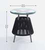New Steel & Braided Rope Table And Chair Sets In Black Grey Finish