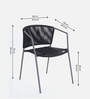 New Steel & Braided Rope Table And Chair Sets In Black Grey Finish