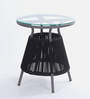 New Steel & Braided Rope Table And Chair Sets In Black Grey Finish
