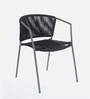 New Steel & Braided Rope Table And Chair Sets In Black Grey Finish