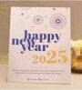 New Year Gift Hamper With 2025 Desk Calendar & Elephant Coasters Set
