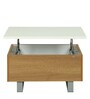 New York Coffee Table with Elevating Top & Storage in Dual Colour