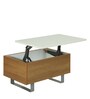 New York Coffee Table with Elevating Top & Storage in Dual Colour