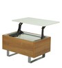 New York Coffee Table with Elevating Top & Storage in Dual Colour