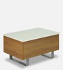 New York Coffee Table with Elevating Top & Storage in Dual Colour