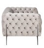 Newscala Fabric 1 Seater Sofa in Beige Colour