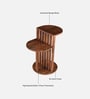 Newton Mango Wood End Table In Tubbaq Finish