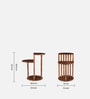 Newton Mango Wood End Table In Tubbaq Finish