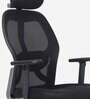 NewYork Breathable Mesh Ergonomic Chair in Black Colour with Headrest
