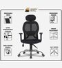NewYork Breathable Mesh Ergonomic Chair in Black Colour with Headrest