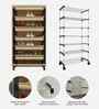 Nexa 6 Tier Shoe Rack With Wheels In Beige Finish