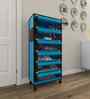 Nexa 6 Tier Shoe Rack With Wheels In Blue & Black Finish