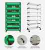 Nexa 6 Tier Shoe Rack With Wheels In Green Finish