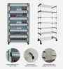 Nexa 6 Tier Shoe Rack With Wheels In Grey Finish