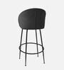 Nexses Velvet Bar Chair In Black Colour