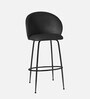 Nexses Velvet Bar Chair In Black Colour