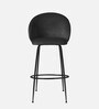 Nexses Velvet Bar Chair In Black Colour
