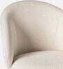 Nexses Velvet Bar Chair In Off White Colour
