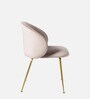 Nexses Velvet Dining Chair In Beige Colour