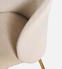 Nexses Velvet Dining Chair In Beige Colour