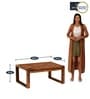 Next Sheesham Wood Coffee Table In Rustic Teak Finish