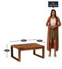 Next Sheesham Wood Coffee Table In Rustic Teak Finish