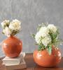 Nexus Orange Iron (Pack of 2) Vases