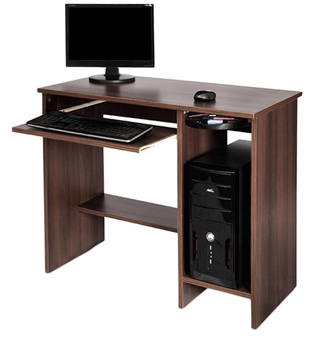 Buy Nice Computer Table in Acacia Dark Matt Finish by Delite Kom Online