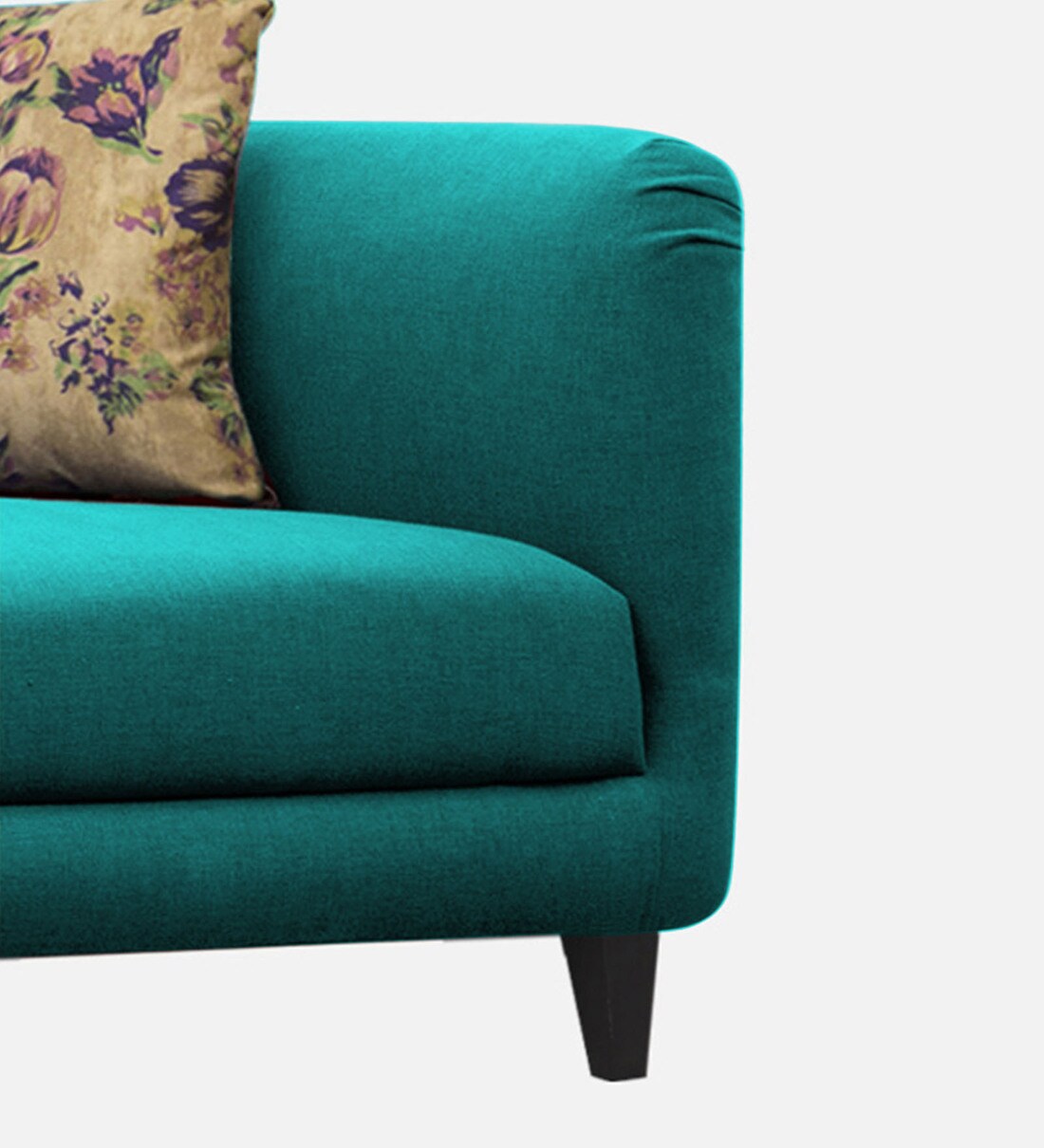 Buy Niki Fabric 1 Seater Sofa in Sea Green Colour by Febonic Online