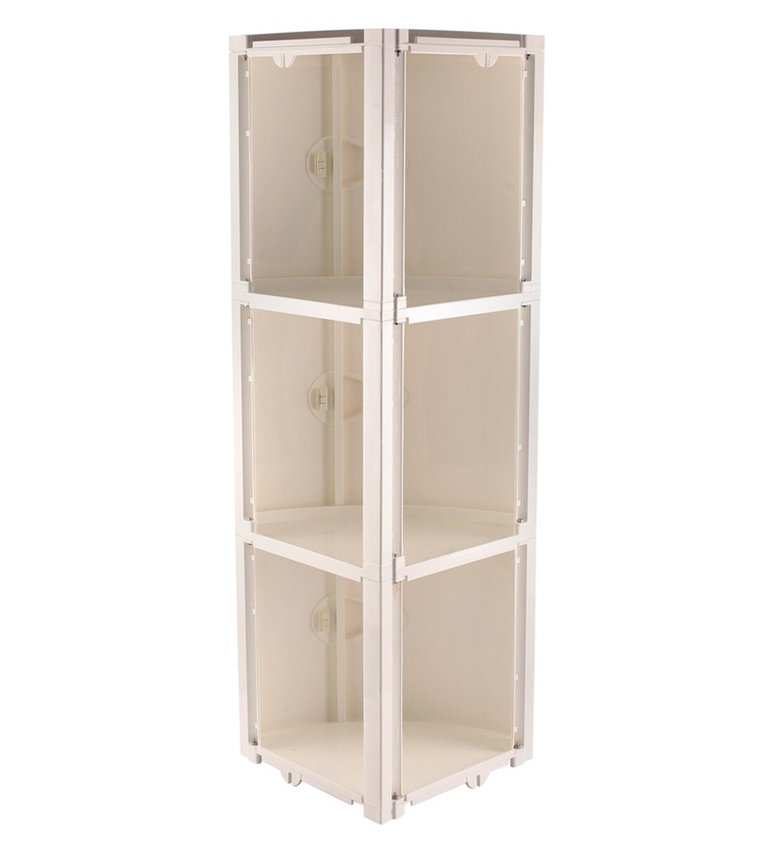 Buy Plastic Ivory 3 Compartment Bathroom (L 14, W 11, H 34.6