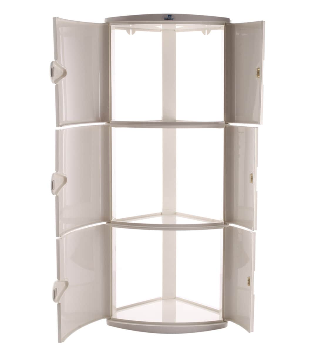 Buy Plastic Ivory 3 Compartment Bathroom (L 14, W 11, H 34.6