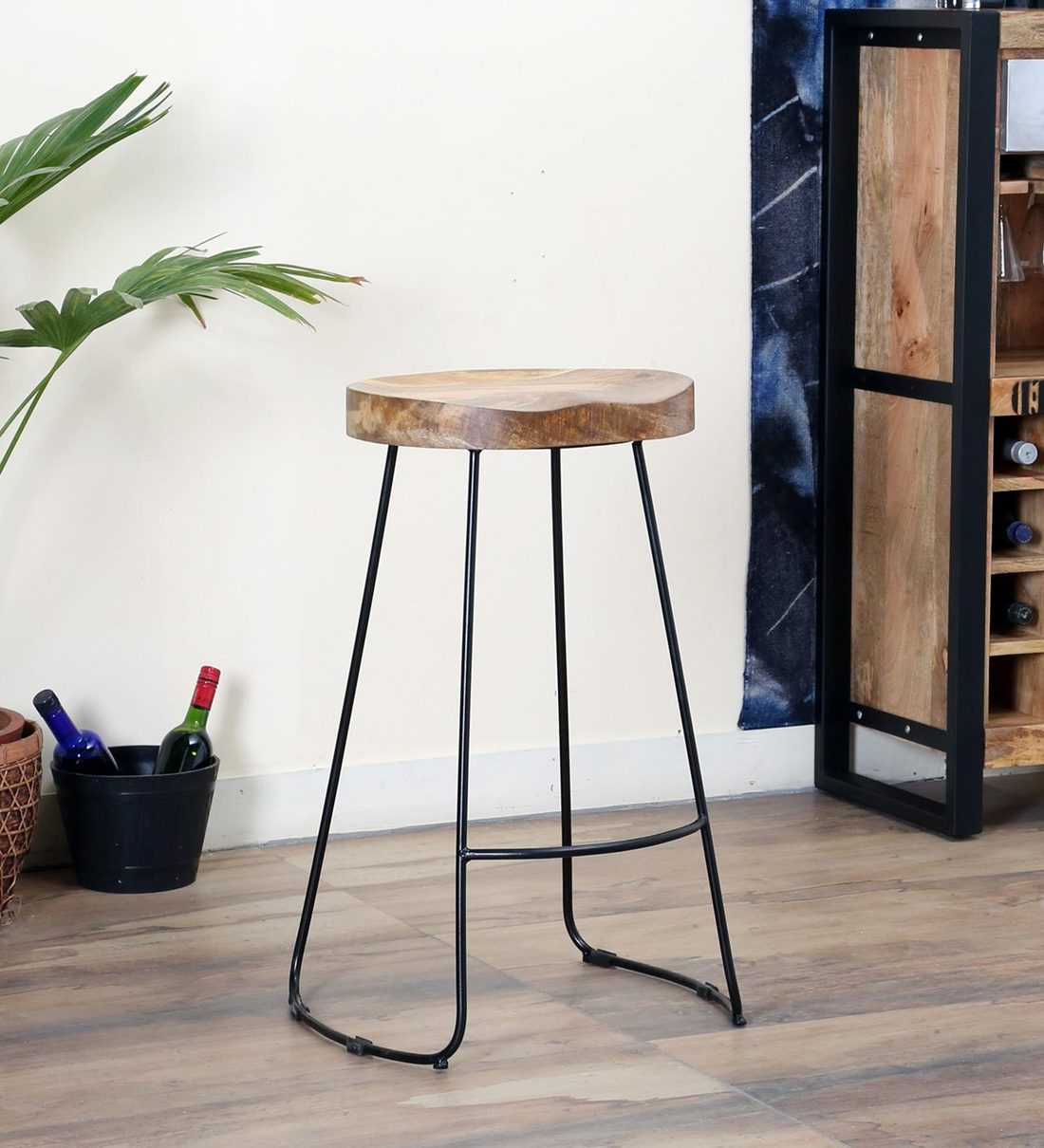 Buy Nitto Bar stool Bohemiana By Pepperfry Online Industrial Bar Stools Bar Furniture