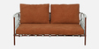 Niewood Metal 3 Seater Outfoor Sofa In Brown Colour