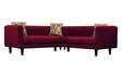 Niki 6 Seater Corner Sofa In Blood Maroon Colour in L Shape
