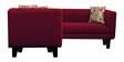 Niki 6 Seater Corner Sofa In Blood Maroon Colour in L Shape