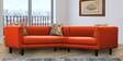 Niki 6 Seater Corner Sofa In Vivid Orange Colour in L Shape