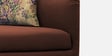 Niki Fabric 2 Seater Sofa in Coffee Brown Colour