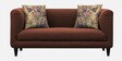 Niki Fabric 2 Seater Sofa in Coffee Brown Colour
