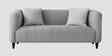 Niki Fabric 2 Seater Sofa In Lit Grey Color