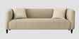 Niki Fabric 3 Seater Sofa In Ivory Cream Color
