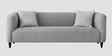 Niki Fabric 3 Seater Sofa In Lit Grey Color
