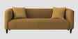 Niki Fabric 3 Seater Sofa in Mustard Yellow Colour
