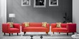 Niki 3+2+1 Sofa Set In Blood Maroon Colour