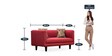 Niki 3+2+1 Sofa Set In Blood Maroon Colour