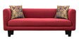 Niki 3+2+1 Sofa Set In Blood Maroon Colour