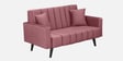 Nikko Velvet 2 Seater Sofa In Dark Pink Colour