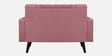 Nikko Velvet 2 Seater Sofa In Dark Pink Colour