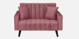 Nikko Velvet 2 Seater Sofa In Dark Pink Colour