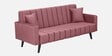 Nikko Velvet 3 Seater Sofa In Dark Pink Colour
