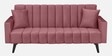 Nikko Velvet 3 Seater Sofa In Dark Pink Colour